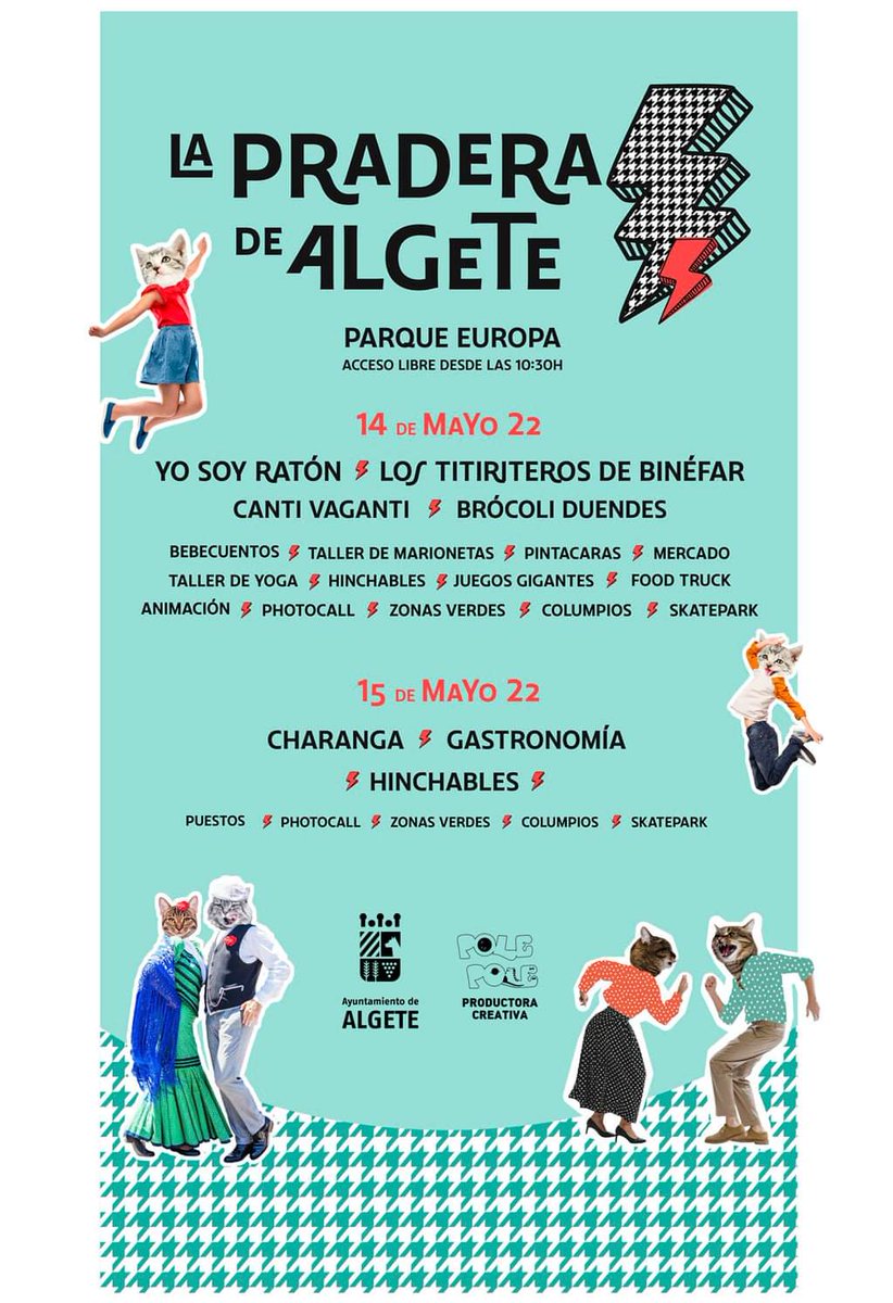 Aytodealgete's tweet photo. 🎉👨‍👩‍👧‍👦🏞️ #Algete celebrará el Día de la Familia y San Isidro en la pradera del Parque Europa https://t.co/I6ZegzFHEm https://t.co/XaM2BlL5KT