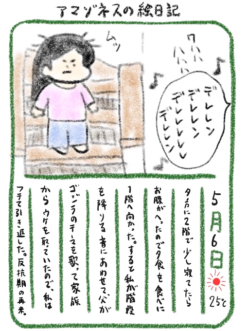 【絵日記】懐かしい怒り 