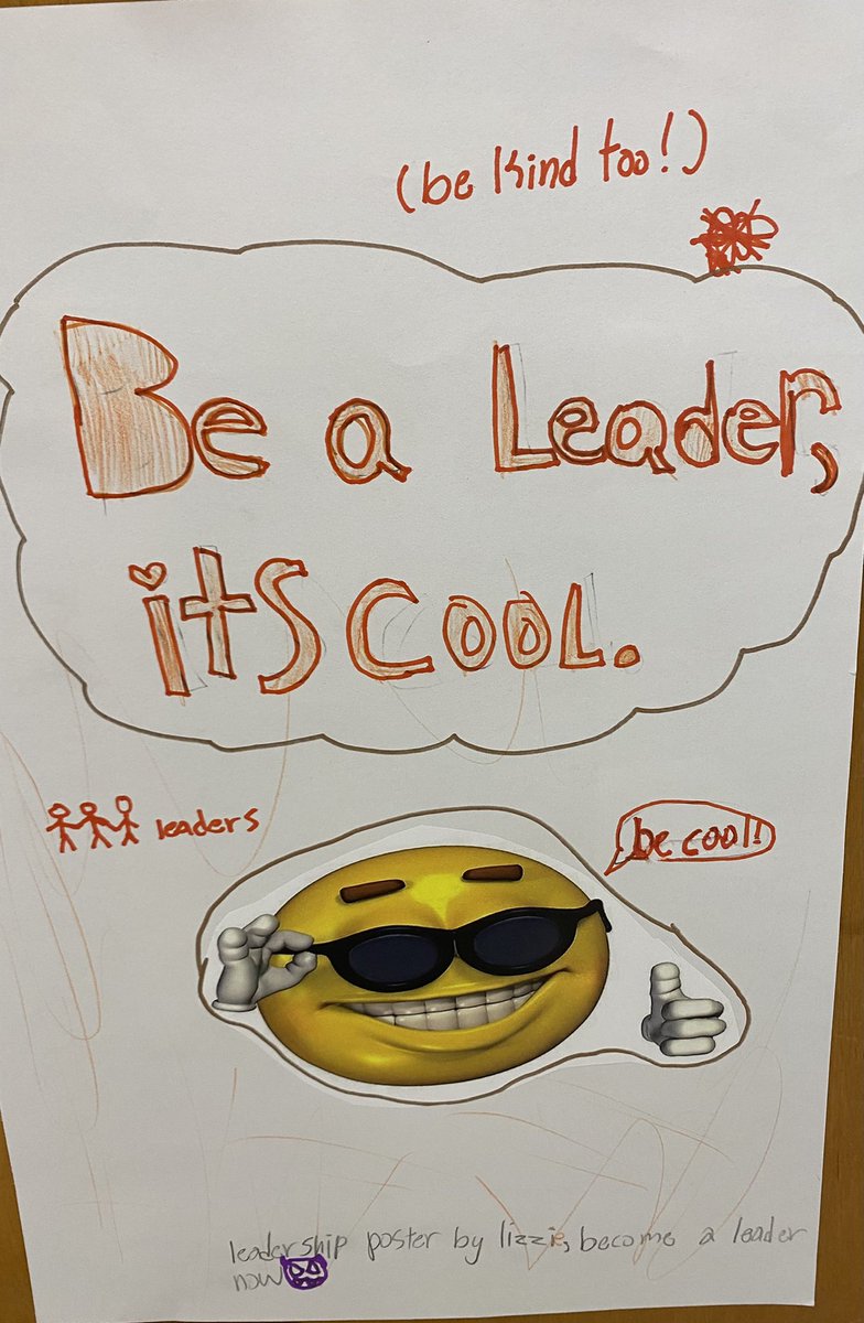 MrsHusekViolet5's tweet photo. Leadership: You value each member of your group and inspire people to do their best. I can’t think of a more important P2 character strength for 5th graders! Lead on, 5th grade ALL STARS! https://t.co/X710E7kNvz