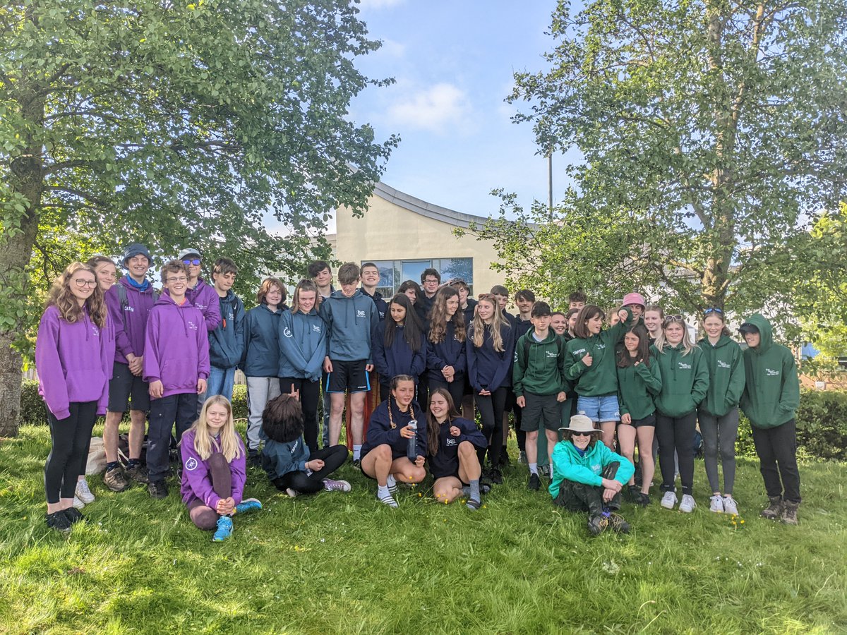 IscaExeter's tweet photo. Here are all our Ten Tors participants ready for an amazing weekend. We look forward to following their progress as they set off early on Saturday. 
The history of Ten Tors at Isca and Priory High School dates back to 1974: https://t.co/49buXdCMFG. https://t.co/rRByABcwyu
