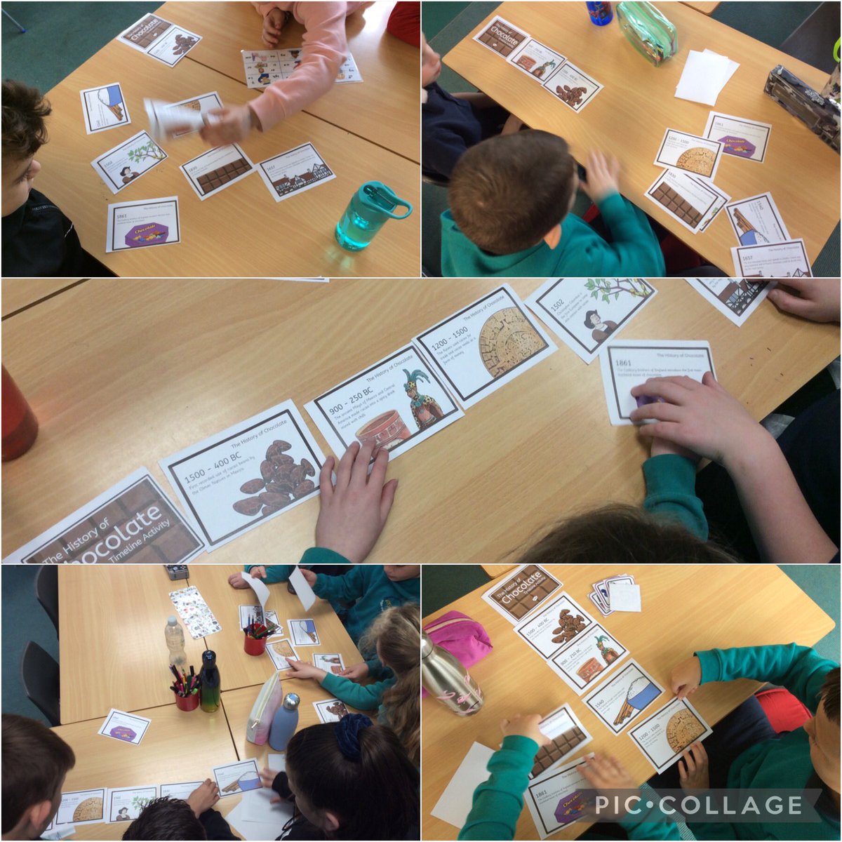 To kickstart this terms topic ‘A World of Your Imagination’ we learnt about the history of chocolate and sequenced our own timeline. Then we learnt about how it is made and completed a chocolatey quiz! 🍩🍫🍪 
<a href="/OgmoreP/">Ogmore Vale Primary</a> #TheOVWay #UNCRC #RRSA #Article13