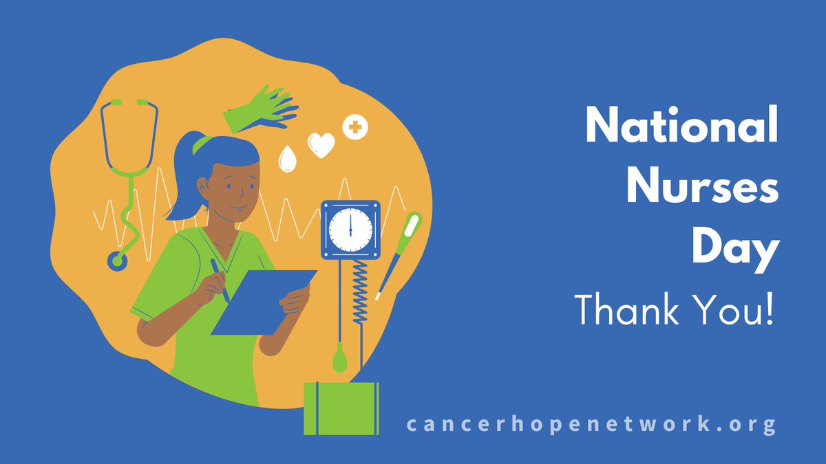 CancerHopeNet's tweet photo. Thank you to all the amazing #Nurses out there. You help heal the world and bring hope to so many. #NationalNursesDay https://t.co/z8EO9sjzzo