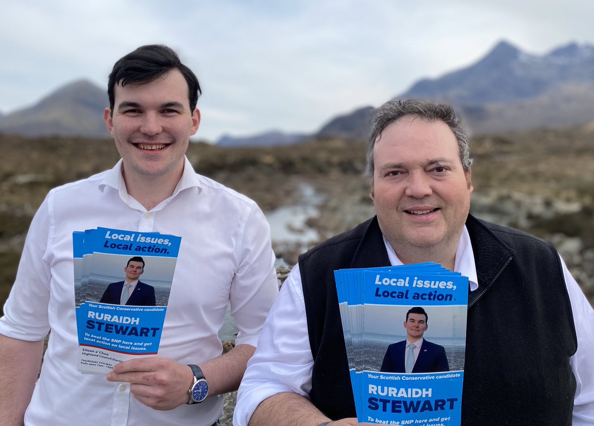 jhalcrojohnston's tweet photo. Brilliant to see @Ruraidh_Stewart elected as @ScotTories Cllr for Skye. He’ll be a great addition to @HighlandCouncil.
💙 #ToryGAIN #LocalVoteTory https://t.co/WVyBFVupYA
