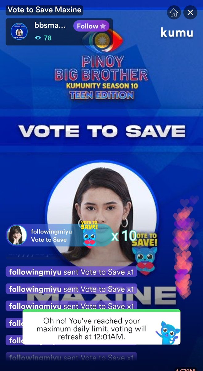 FollowingMiyu's tweet photo. BBS MAXINE. Save niyo bestie ni Gabb https://t.co/TEY4XknNb9