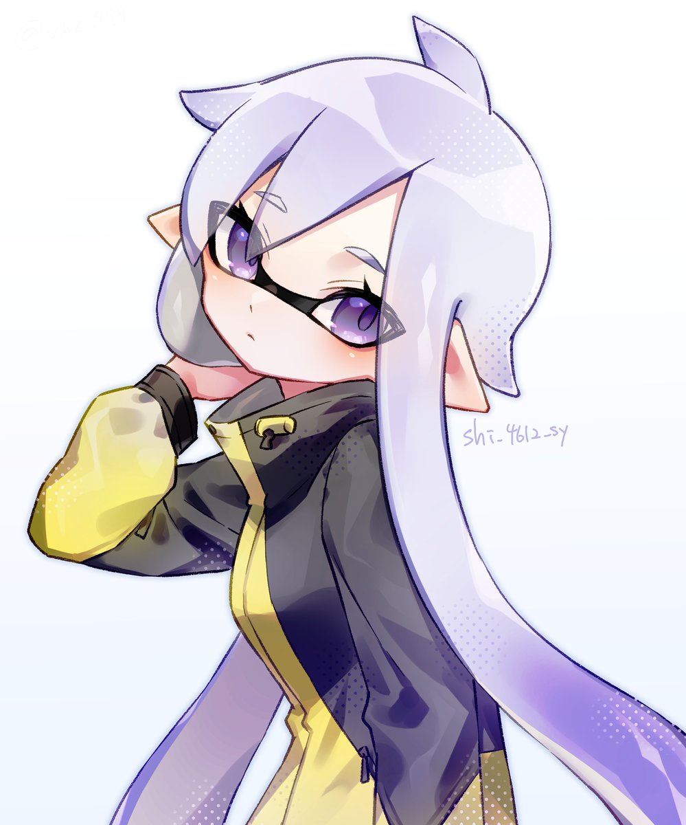 インクリング ,イカガール(スプラトゥーン) 「💜🖤💛 」|VAZ🐺💙のイラスト
