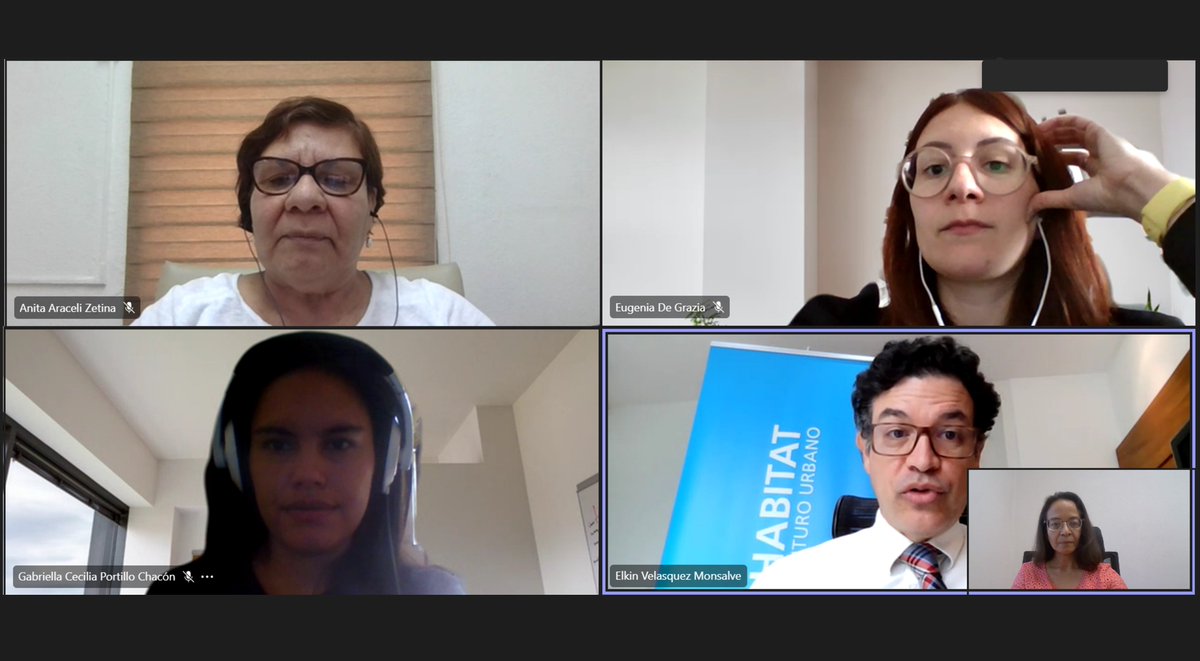 La SISCA coordina acciones conjuntas con el Director Regional de <a href="/onuhabitat/">ONU HABITAT América Latina y El Caribe</a>, <a href="/ElkinVelasquezM/">Elkin Velásquez</a>, y la Oficial de Programas, <a href="/JennyDDGG/">Eugenia De Grazia</a>, de cara al #WUF11 y en apoyo a la PPT del #CCVAH, que ejerce actualmente Panamá y que asumirá República Dominicana, en el segundo semestre 2022.