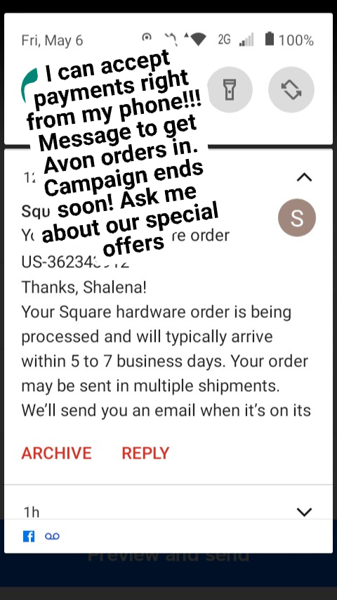 SAvonrepFtsmith's tweet photo. I can now accept payments right from my phone.... https://t.co/nxz039pXxA