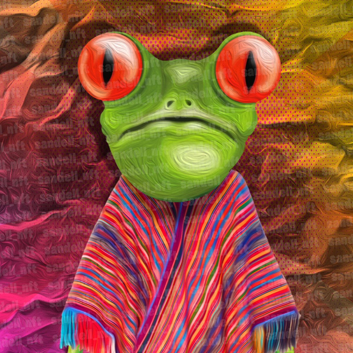 sandell_nft's tweet photo. FROGGY CHERO
With this collection I want to create a local utility and I want to allocate a percentage of the sale of this NFT to charities that help street people, children's homes, animal shelters, among others.
#NFT
#NFTcollections 
#NFTProject 
#NFTCommunity 
#NFTelsalvador https://t.co/3yUbt1pBsT