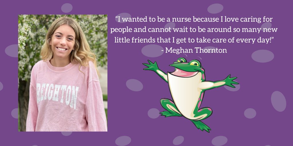 🐸🍭Happy Nurses Day! Like Gabby’s friend, Meghan, you all not only bring #joylaughterandrelief to kiddos facing tough illnesses, but you also bring hope. Thank you! #nursesday #givingback