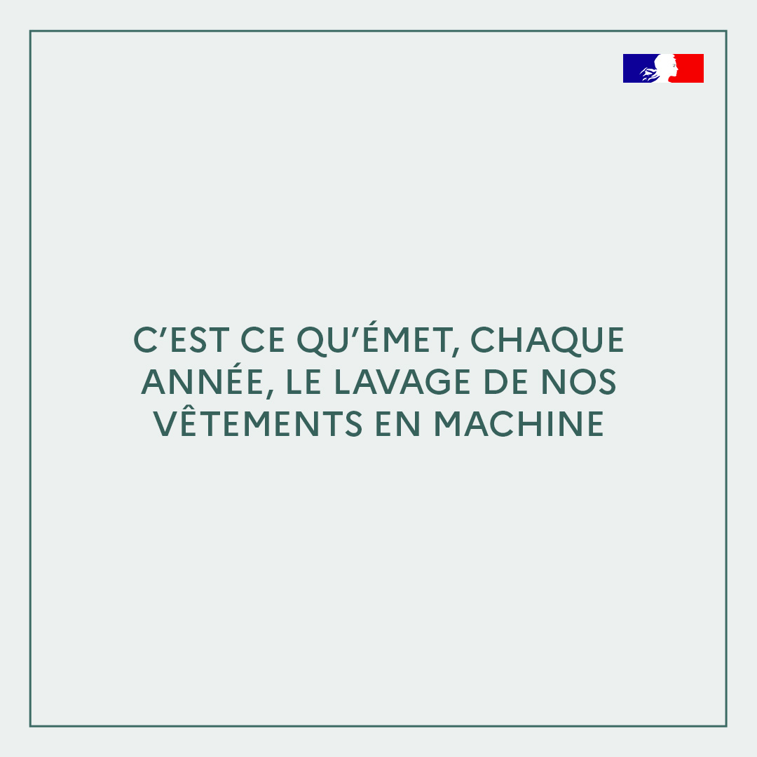 ademe's tweet photo. [#Océans] 🌊
🔴 500 000 tonnes de micro plastiques arrivent tous les ans dans les océans à cause du #lavage de nos vêtements en #machine ! 🤯
Alors qu’est-ce qu’on fait ? 🤔
Réponse dans le dernier post #Insta de l’@ademe 👉https://t.co/ZCYB5lEWd3 https://t.co/9nGiSa1ysB