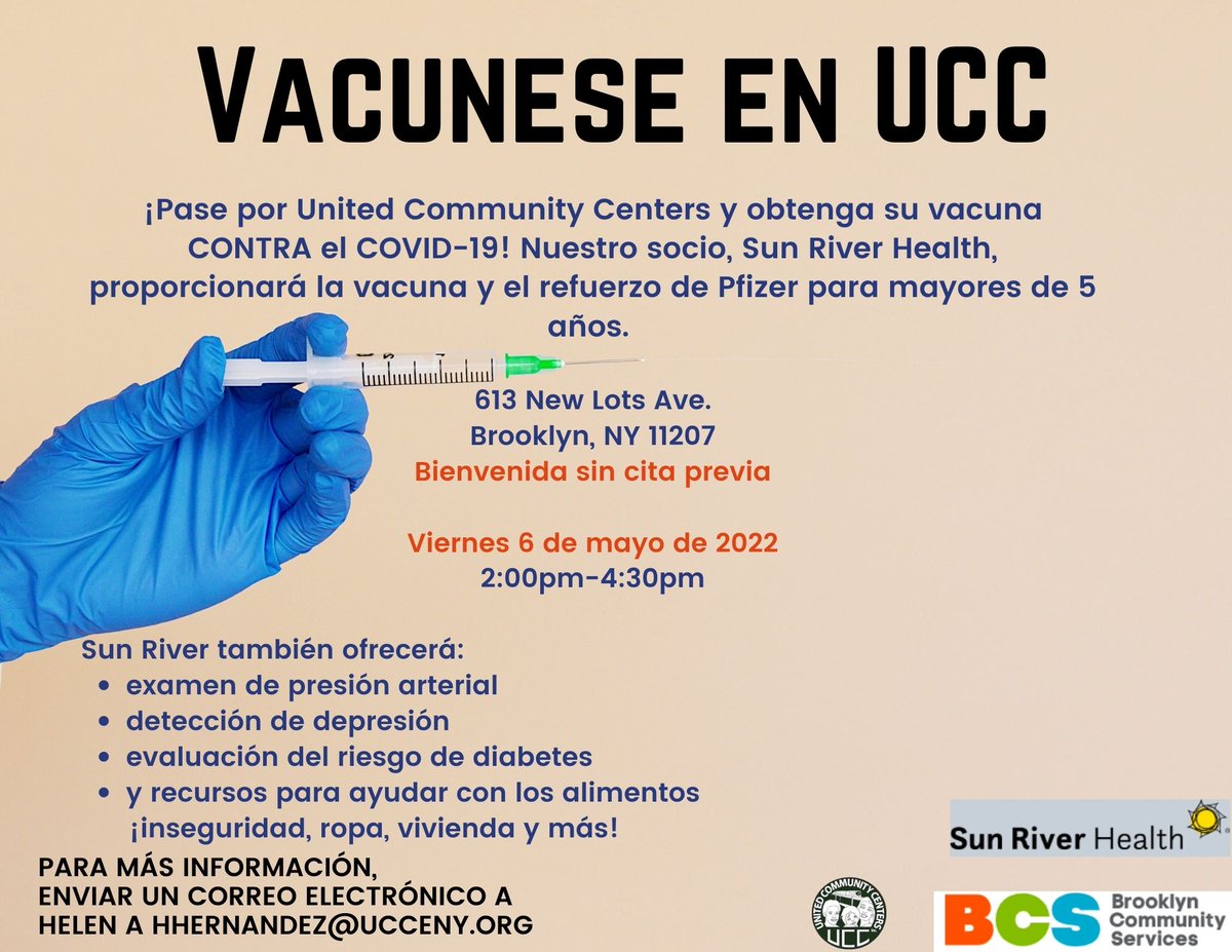 CentersUnited's tweet photo. Clínica de vacunación y distribución de alimentos hoy, ¡llueva o truene!

Vaccination clinic and food distribution today, rain or shine! https://t.co/KBPgnLoxpD