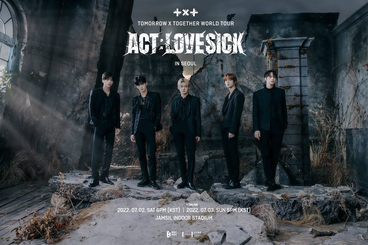 fomurth's tweet photo. ⠀⠀ TOMORROW X TOGETHER World Tour (ACT : LOVESICK) in Seoul &amp; U.S. https://t.co/Ae8hxYujIN
