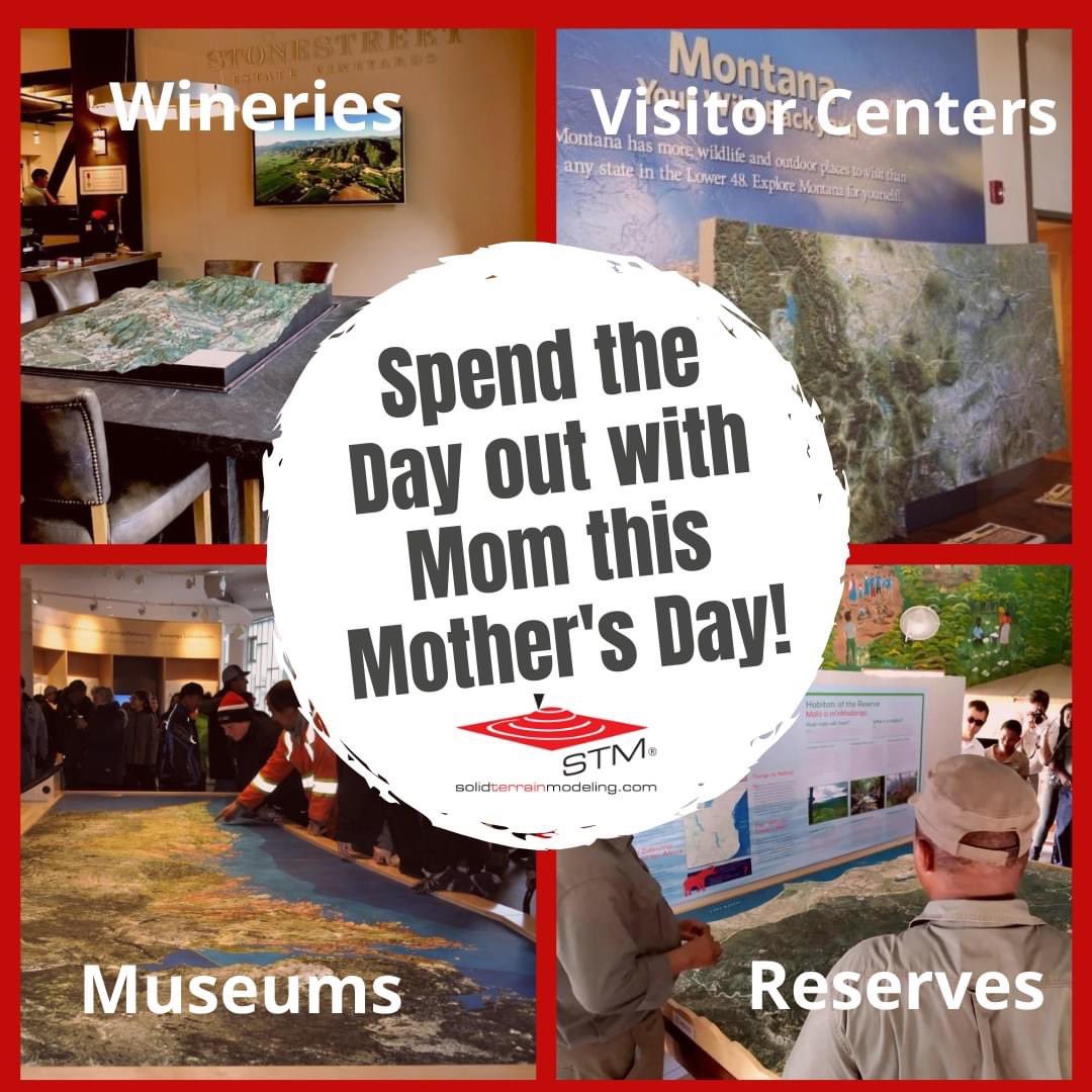 STM_3D's tweet photo. Mother’s Day weekend is the perfect reason to take mom on a special outing that will let her know how much you care about her. Whether she likes museums, parks, wineries or reserves, one thing is certain, she'll enjoy her visit even more if a @STM_3D map model is on display! https://t.co/i0037QF5LE