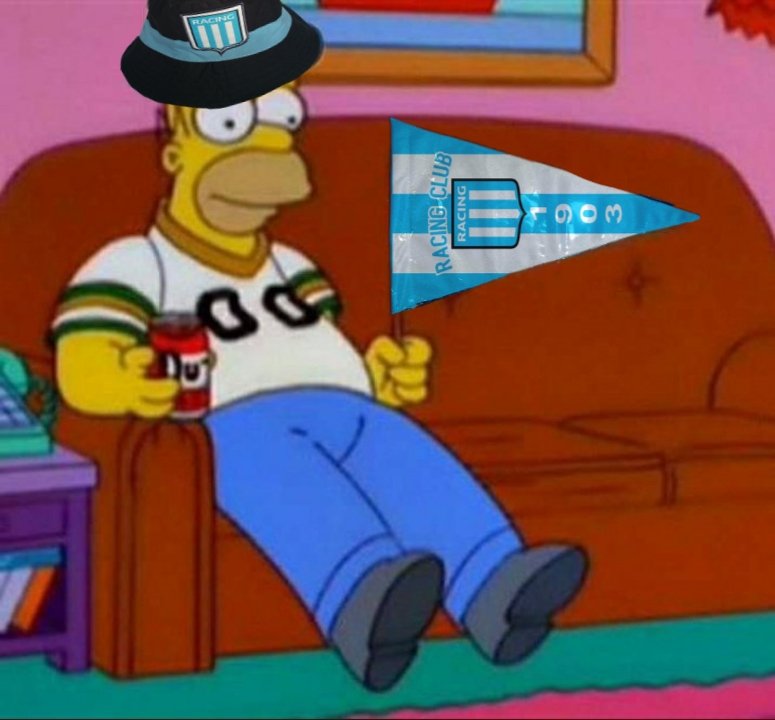 Hoy juega racing💙🤍💙