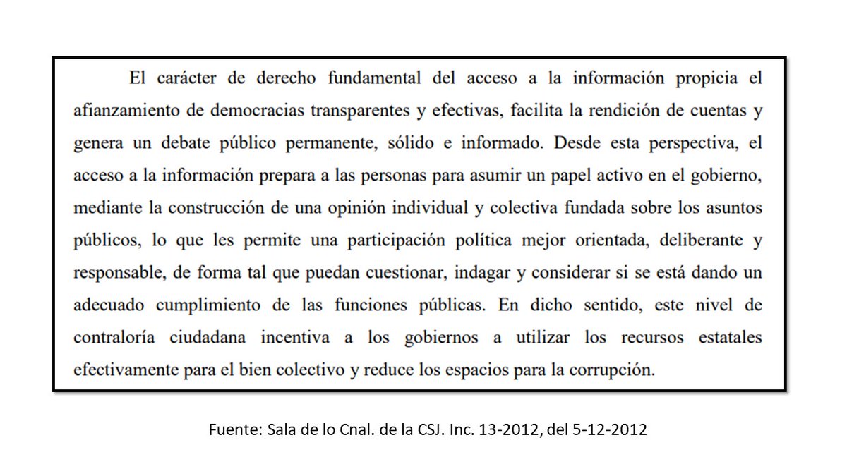 GrupoPromotorSV's tweet photo. En 2012, la @SalaCnalSV expresó que el acceso a la información es la facultad que tiene toda persona de solicitar la información que está en manos del Estado, así como el deber de este de garantizar su entrega oportuna. 
Click si quieres conocer más ⬇️⬇️
https://t.co/OQfsjueSoO https://t.co/gSa55ioKTR