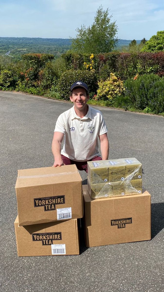What a gift from <a href="/YorkshireTea/">Yorkshire Tea</a> to <a href="/ShipbourneCC/">Shipbourne CC</a>!