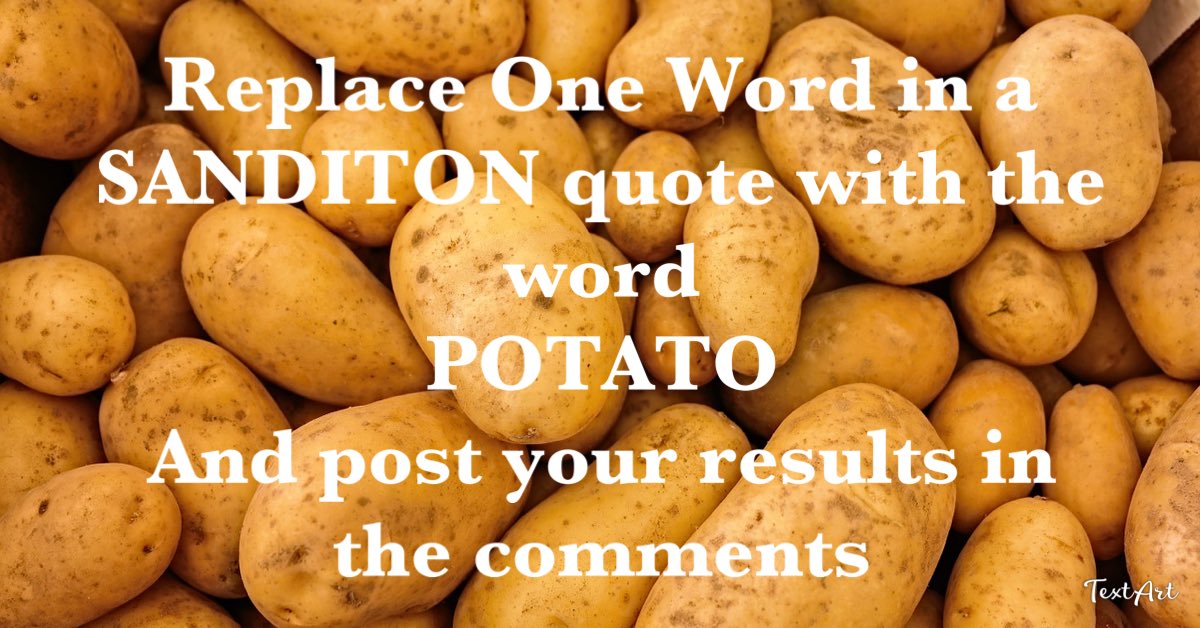EmilyAsper's tweet photo. In honor of our #Sanditon renewal anniversary, let’s celebrate with a potato thread!! 😁

Can’t wait to see our favorite quotes from season 1 and 2 become potato-fied 🤣 https://t.co/fpNU7KujAX