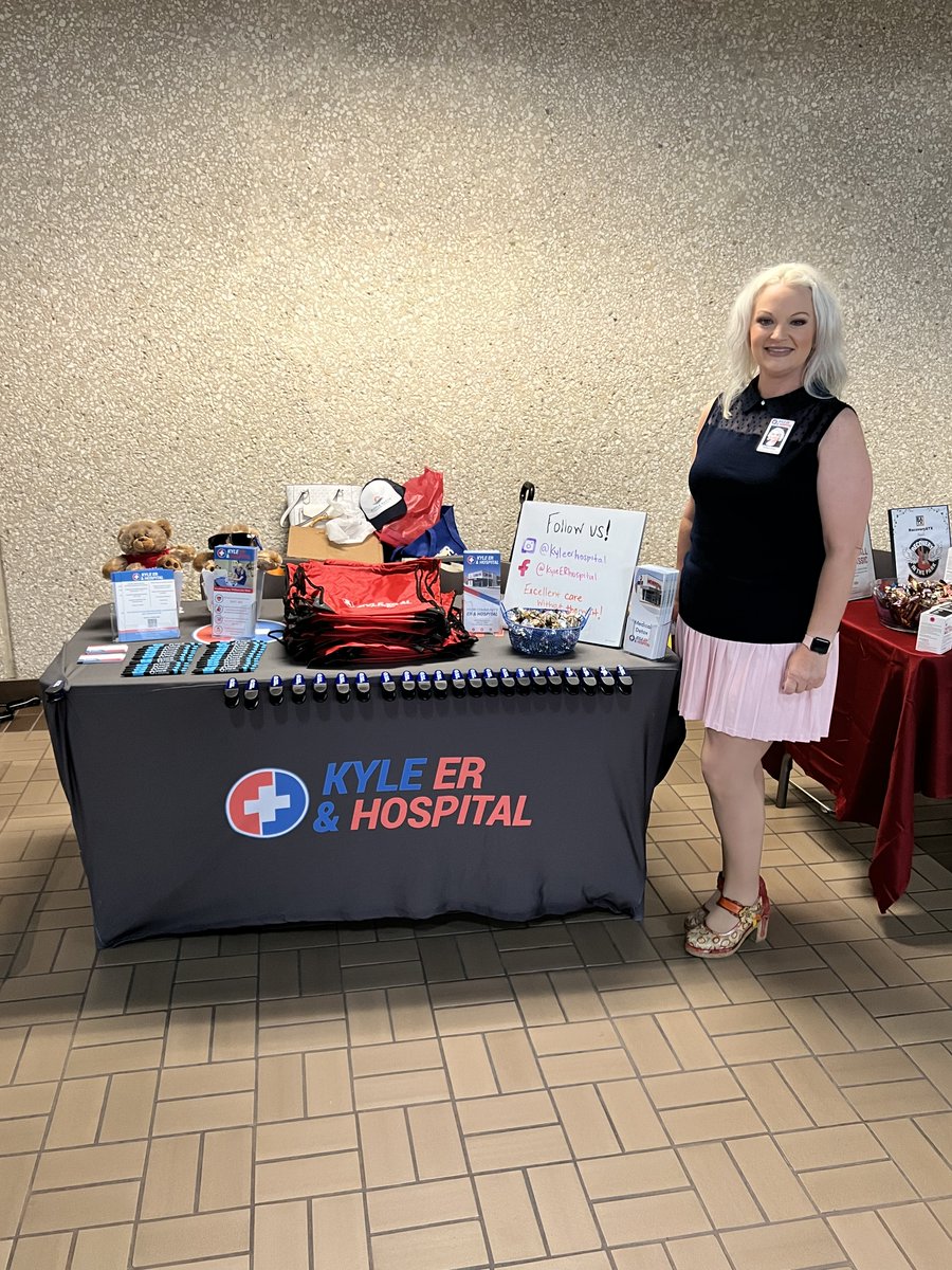 KyleERHospital's tweet photo. Kyle ER &amp; Hospital is so excited to have a booth at 5he TAAP Symposium today! Today provides education and networking from some of the best providers in addiction treatment in Texas and all over! https://t.co/GypNMq9Nd0