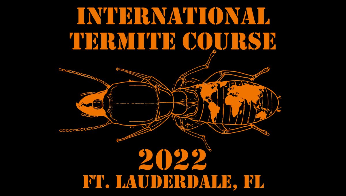 ChouvencL's tweet photo. We only have a few seats left for the International Termite Course 2022 (June 23-30), Ft Lauderdale, FL. 

All social insects students, postdocs and Faculties are welcome to join us for this unique event! @IUSSI_NAS , @bioSINNERS , @InsSociaux 

https://t.co/NFAfIYg3sX https://t.co/wlXESVbRlz