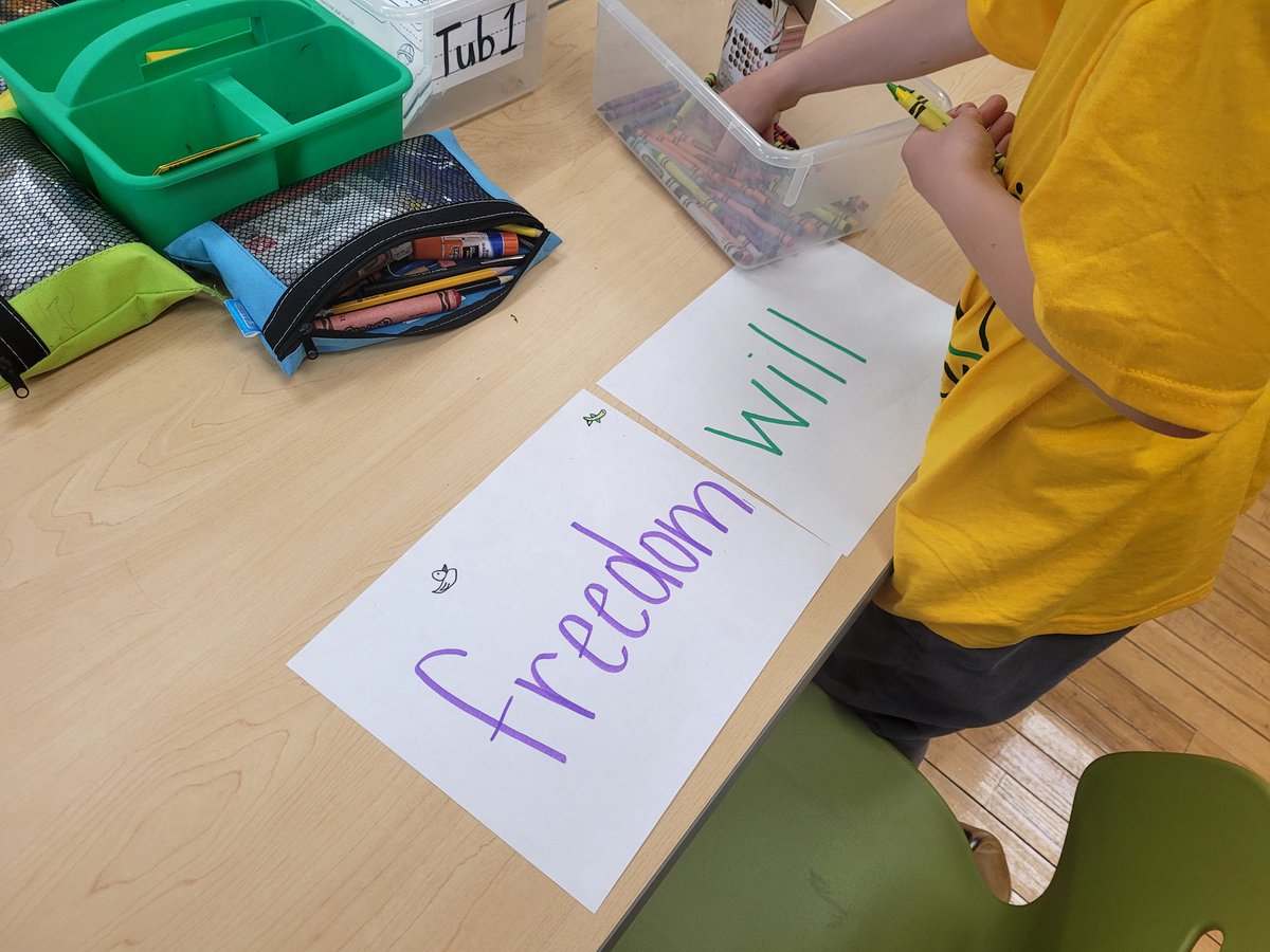 principallearns's tweet photo. I happened to visit Clifton Area Neighborhood School (CANS) this morning and they were celebrating #BetterWorldDay as one of 4 @ELeducation schools in @IamCPS. Their #WeAreCrew focus - Peace and Care as they prepared care pillowcases for #immigrants #LoveWhatIDo https://t.co/LRjqaVRpKH