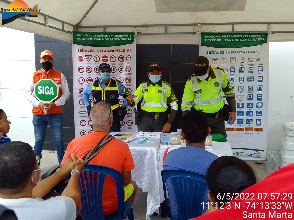 RUTADELSOLII's tweet photo. Iniciamos actividad de prevención vial en Santa Marta - Rodadero, donde tu prioridad es APASIONATE POR LA VIDA, en esta oportunidad los actores viales son los moto taxista y peatones.
RESPETANDO LAS SEÑALES DE TRANSITO TE APASIONAS DE TU VIDA... https://t.co/4Et0a8bwkE