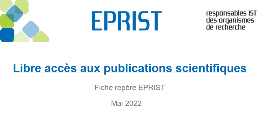 bibliothequesub's tweet photo. "Libre accès aux publications scientifiques" (.pdf) : une fiche repère d'#EPRIST pour faire le point sur les différentes voies de l'#openaccess et les bonnes pratiques pour une #scienceouverte 🔓
👉 https://t.co/hCgLEVvt21 https://t.co/0ExGEfNNzQ