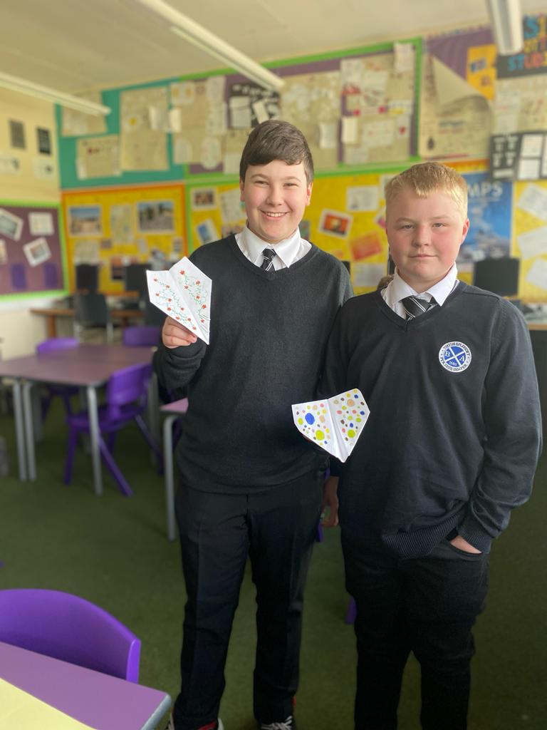 BanffAcademyBXA's tweet photo. 🌟 Hot Chocolate Friday 🌟
Deputy Head Teacher Ms McColl was joined for a hot chocolate by our S3 STEM Leaders who have spent the last 2 weeks challenging our S1 Squads to make a paper aeroplane with good aerodynamics to fly the furthest.
Well done! 🏆 #recognition #overandabove https://t.co/Uj2cKxTg77
