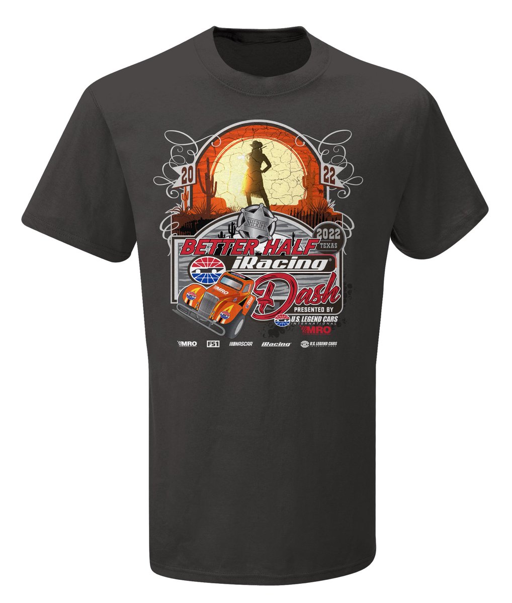 FollowMRO's tweet photo. Show you support the 2022 #BetterHalfDash being run May 19 on @FS1. 13 Better @nascar Halves will race @USLegendCars to benefit @FollowMRO. When you order a shirt, code is first initial last name of your favorite driver with all proceeds going to MRO. ➡️ https://t.co/Ul2meXEqup https://t.co/nSQGJSvX5Z