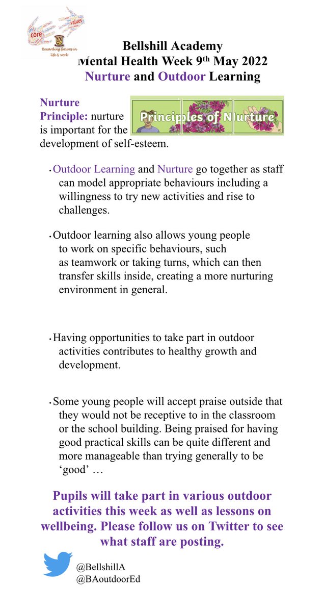 BellshillA's tweet photo. Mental Health Week 9th May https://t.co/JaaEYOnIJ0