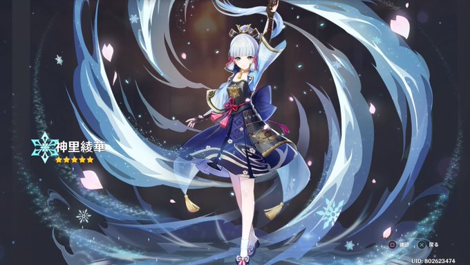 ききききちゃああ～～～?!!
信じられん、初の星5にして再開のきっかけのひとつであった綾華さん
ほんとにきた #PS4share 