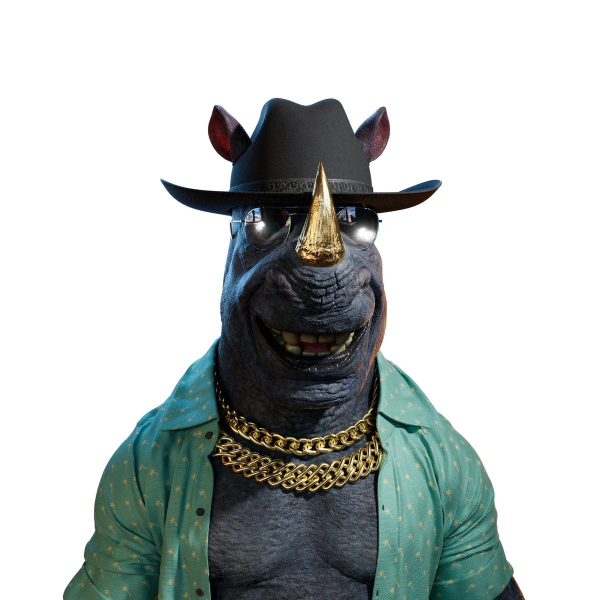 RhinoWorldNFT's tweet photo. Ok Rhino Fam. This is a transparent png of our latest #sneakpeek

It's #MiamiGP week in @F1 - so let's have a contest. 

Who can make the BEST Miami Rhino out of this image? Winner gets in and OG, if already OG, get leaderboard points. 

#LFG https://t.co/r5k5eWi98V