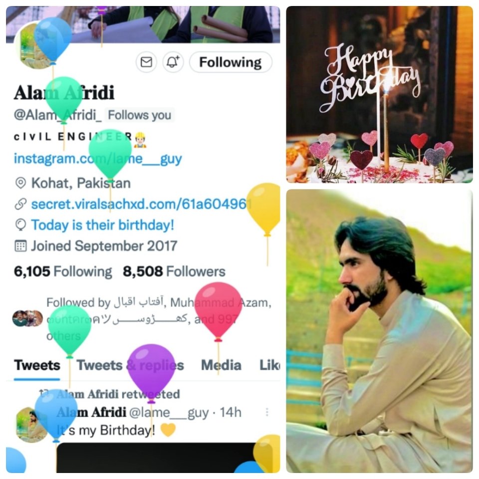 _saim8's tweet image. 🎂Happy__Birthday
☀️ @Alam_Afridi_ Brother ☀️
🎉
🎂🎂🎂🎂
🎗️ Hope you have a great day  🪴
🪴 today and the Year Ahead   🪴
🏆 is Full of many blessings 😊 🪴
🎂🎂🎂🎂🎂🪴
خدا کرے کہ یہ دن بار بار آتا رہے 
اور اپنے ساتھ خوشی کا خزانہ لاتا رہے
#K2_G 🎂
@lame___guy 🎂
@Ao5c8 @_pkg1