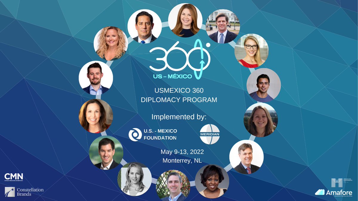 USMexicoFound's tweet photo. Today we embark in yet another #USMexico360 trip with a great cohort, and an awesome partner: @MeridianIntl 

This trip is special, since we will be changing our destination to Monterrey, NL. This state is the second-largest metropolitan area in Mexico with over 5 million people. https://t.co/a7yxx27U88