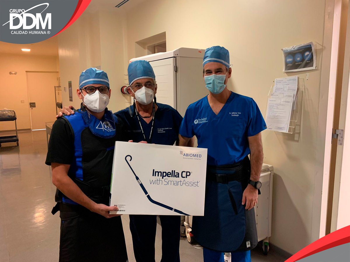 Grupo_DDM's tweet photo. Colocación de IMPELLA En Monterrey en el Tec Salud Zambrano.
#Cardio
##EPeeps
#Cardiocirugía
#ImpellaCP https://t.co/DnTreGXRYO