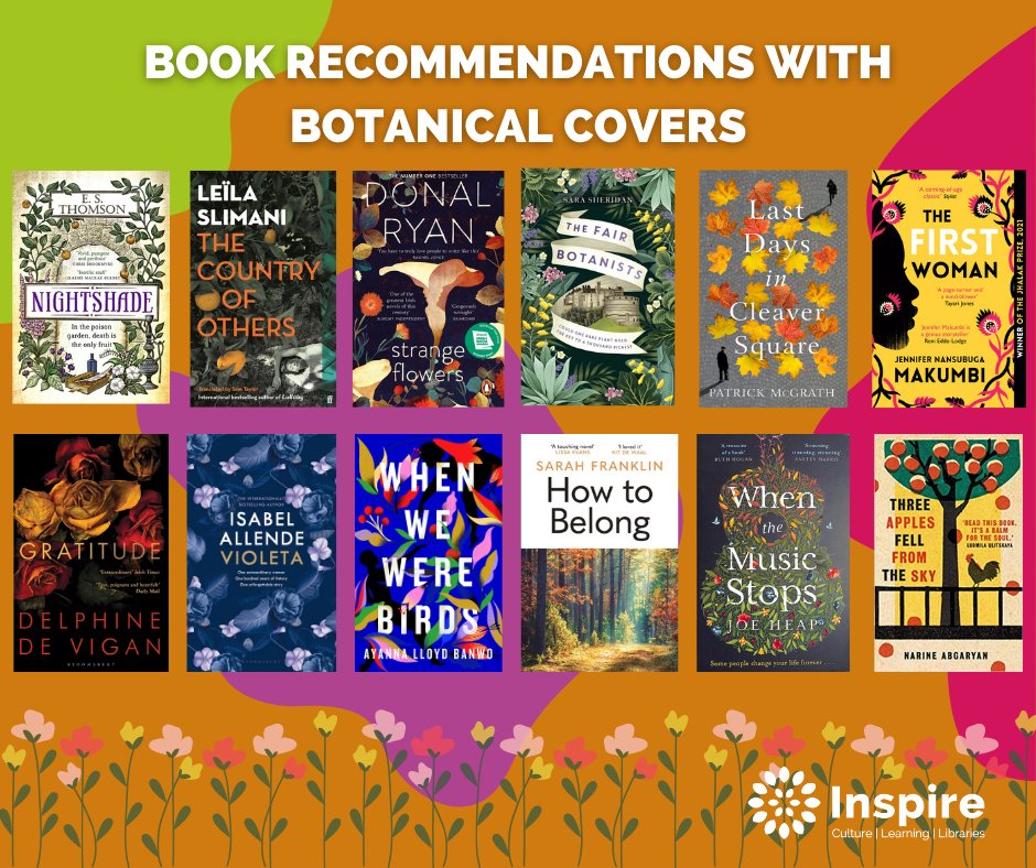 NottsLibraries's tweet photo. We've been thinking a lot about plants, flowers and trees on book covers this week as it is #NationalGardeningWeek and we've created a booklist filled with tomes that have botanical covers! Aren't they just beautiful? 🌷 🌲 🌻

Find the full list here: https://t.co/6ve50D6PxW https://t.co/GnuoGgplIK