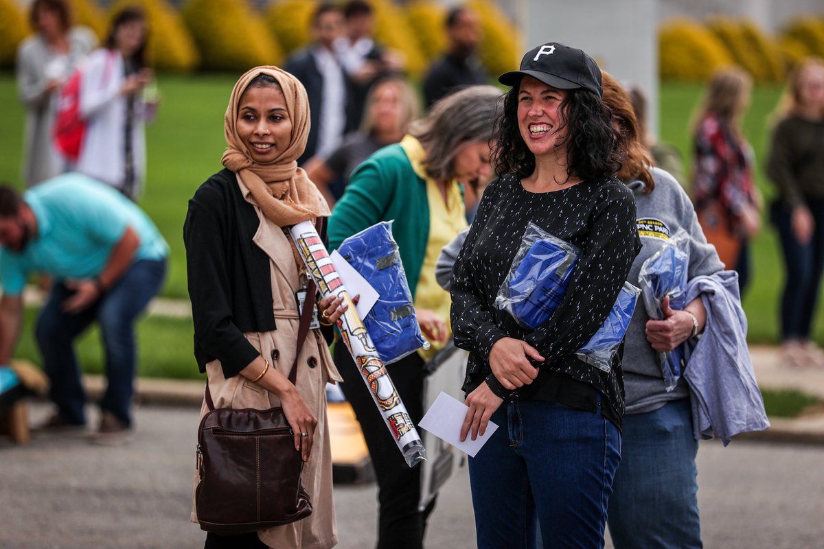 Yesterday we helped our corporate and community partner <a href="/FedEx/">FedEx</a> Ground welcome employees back to the office.

FedEx Ground teammates were showered with Pirates memorabilia, tested their batting skills, and even got to run against the Pierogies!