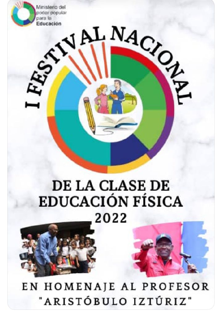 1er Festival Nacional de Clase de Educación Física
Del 9 al 13 de mayo.
En honor al prof. Aristóbulo Istúriz.
3 Docentes clasificados por #Táchira
Rafael Bustamante, Eduardo Chacón e Iván Durán.
@MPPEDUCACION <a href="/YelitzePSUV/">Yelitze</a>
<a href="/_LaAvanzadora/">Yelitze Santaella</a> @ZonaEducTachira
<a href="/Berzabethg1/">Berzabethgandicaoficial</a> <a href="/DGEFDMPPE/">Dirección General De Educación Física Y Deporte</a>