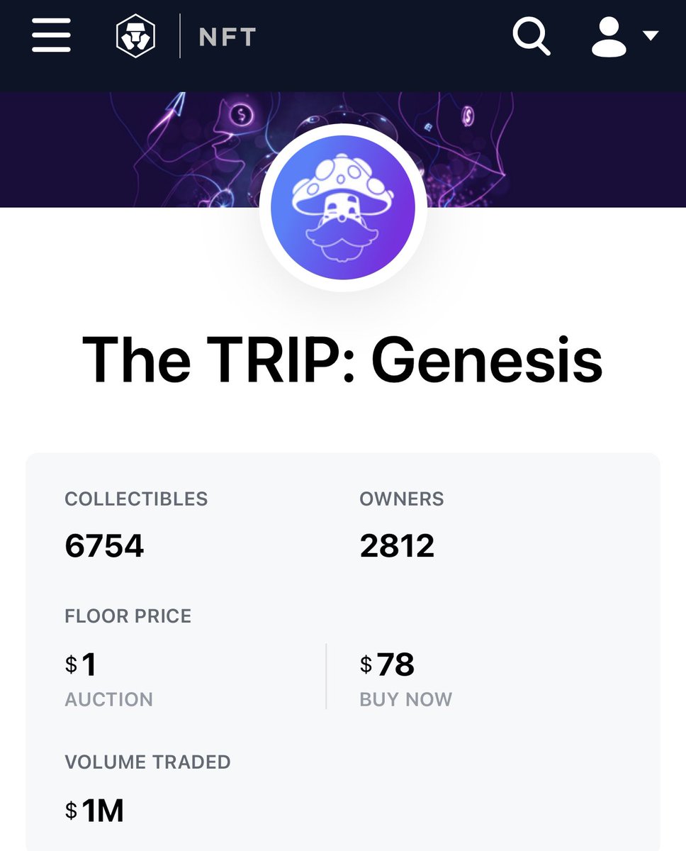 TiffCrypto's tweet photo. Not even finished minting yet and floor is almost 50% below mint. 
It’s a shame as @thetrip actually looked like a good project. But CDC just doesn’t have the audience to handle these 10k drops with the current market as low as it is. https://t.co/dkumap7YIP