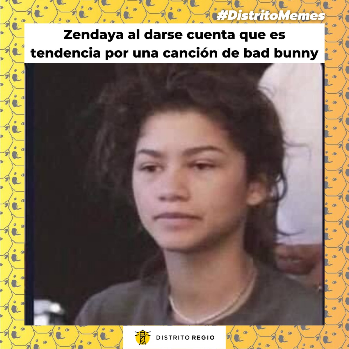 distritoregio's tweet photo. #distritomemes #memedistrito #Zendaya #BadBunny #UnVeranoSinTi @Zendaya @sanbenito #Euphoria #meme #entretenimiento #euforia #dosmil16 https://t.co/dqoSNuc7xs