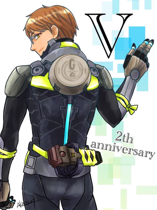 #ガッチマンV2周年 
#画ッチマン

ガッチマンV2周年おめでとうございます〜🎉🍾✨✨✨ 
1日早いですが配信に合わせて載せます!
新しいことにチャレンジするガッチさんについてく一年でした!
これからもインターネットファイターの背中追わせてください🙌✨ 