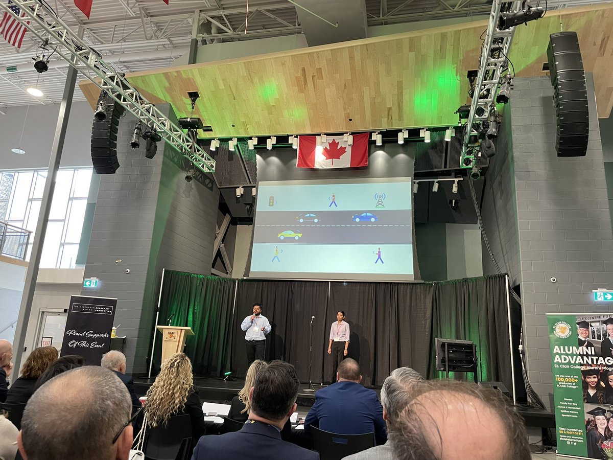 EDawsonEcDev's tweet photo. This innovative project is perfect for the work that we support around #cavs and #CyberSecurity!  Great job Christy Joseph and Mercy Kutty for using data to find vulnerabilities in the #V2X chain and ensuring optimum driver safety! @StClairResearch @suebeedootaylor @_investwe https://t.co/f4ahMer9T9