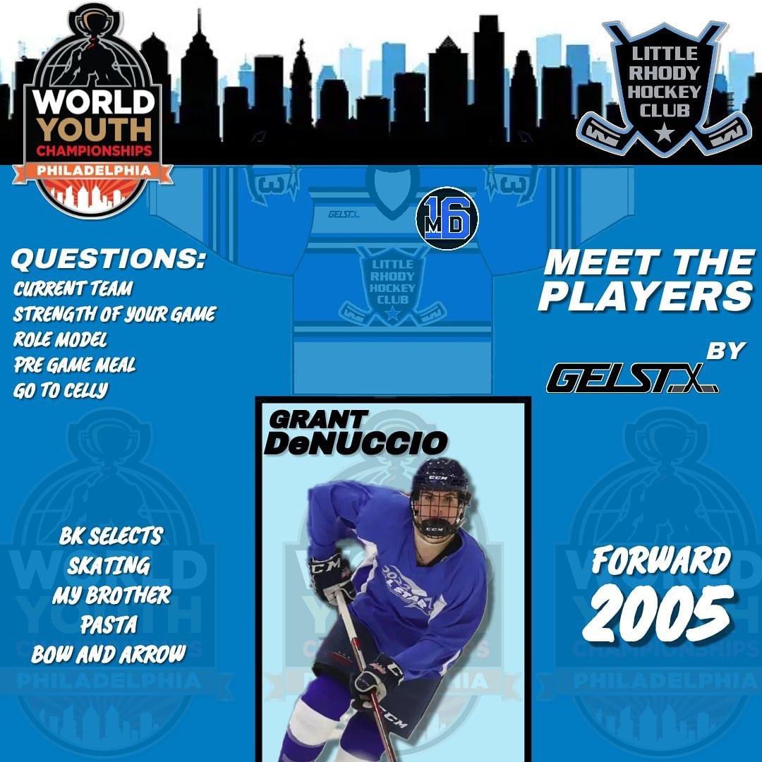 Littlerhodyhock's tweet photo. Meet the players…..more Forwards! Expect some highlights from these guys! @playhockeywyc #Worlds #DangleSnipeCelly #Forwards #RollRhody https://t.co/0hlKCTqdrv