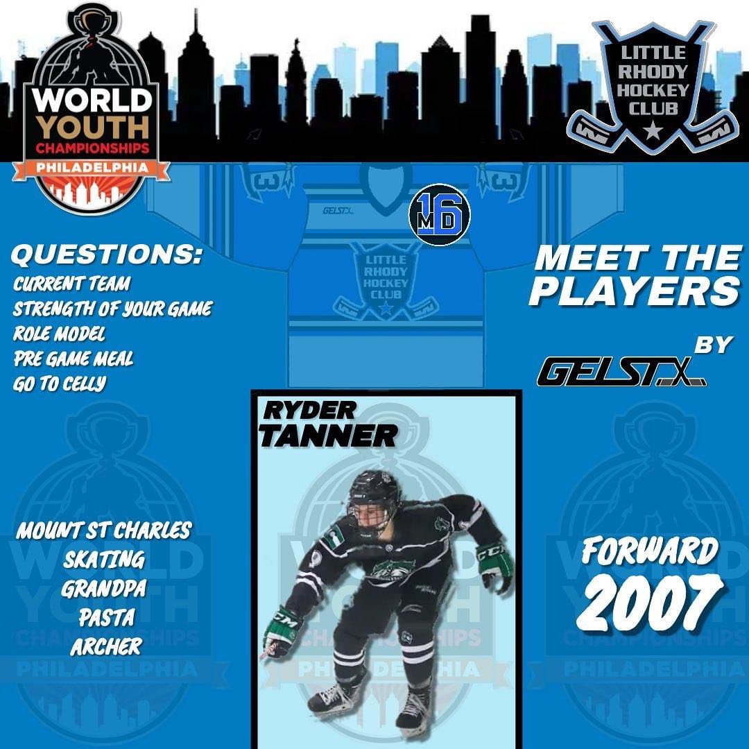 Littlerhodyhock's tweet photo. Meet the players…..more Forwards! Expect some highlights from these guys! @playhockeywyc #Worlds #DangleSnipeCelly #Forwards #RollRhody https://t.co/0hlKCTqdrv