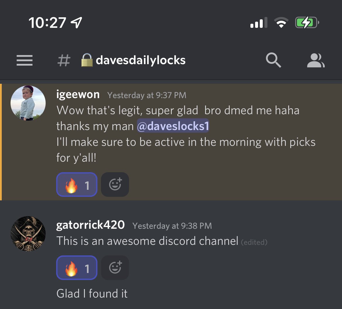Come join Dave’s Daily Locks discord channel!

Picks and extra plays/leans given out daily for FREE! Don’t pay those fees when you can win for FREE!

All picks are made off extensive data/analytics research as I am a baseball analytic fanatatic.

discord.gg/MNnuJZpH