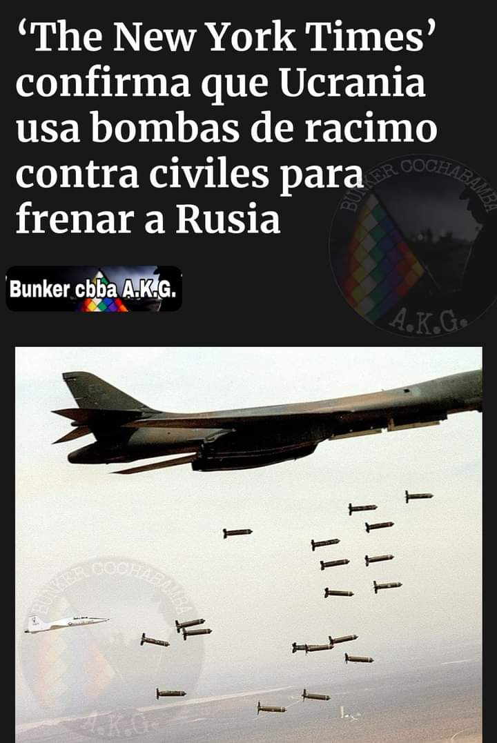 AtentoOaxaca's tweet photo. ‘The New York Times’ confirma que Ucrania usa bombas de racimo contra civiles para frenar a Rusia

#Oaxaca https://t.co/3TB6dfrpAm