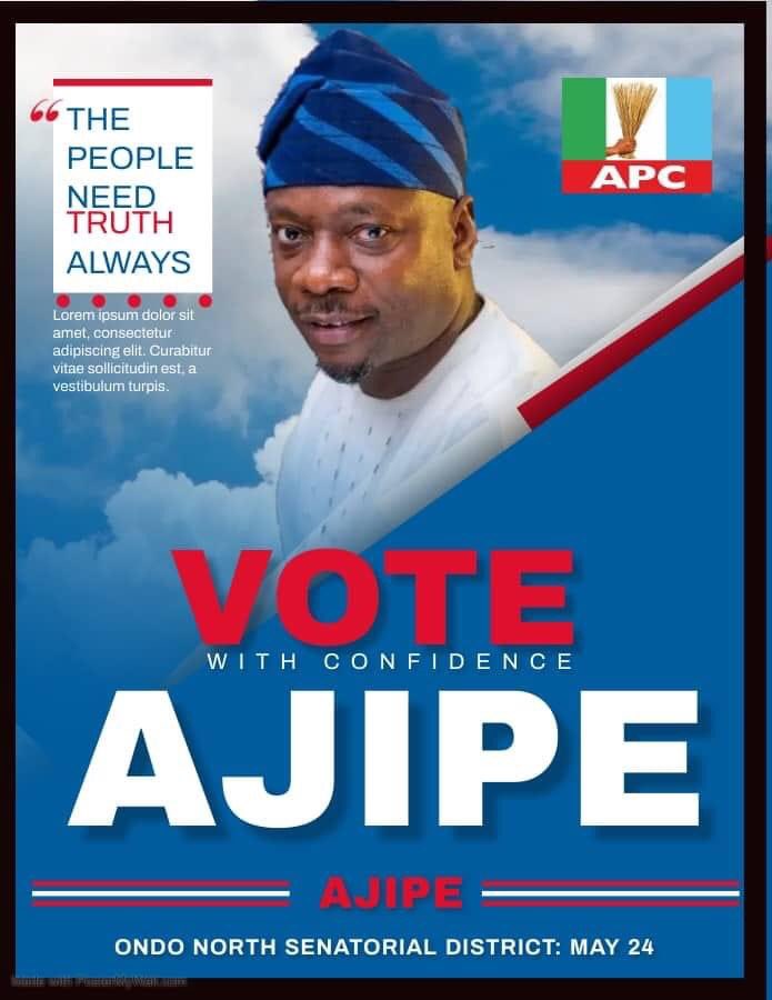 shadowenny's tweet photo. Incoming senator Ondo north #movement of the masses #devine agenda#vote and support Alexander Oluremi @AjipeAlex for better and greater ondo north
#ajipe
#voteajipe
#ajipe4senate
#ondonorthsenatorialdistricts
#YouthOclock
#irawoola
#IstandwithAjipe https://t.co/JQutpwUhFS