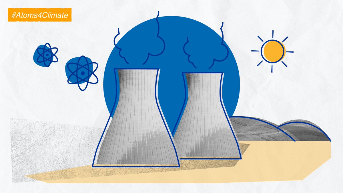 iaeaorg's tweet photo. ⚡️ Nuclear energy has the potential to lower carbon emissions in energy production and put us on track to achieving #ClimateGoals. But what is it?
Check out our #NuclearExplained article and learn more about nuclear energy 👉 https://t.co/IhvQrrFgmk #COP27 https://t.co/7bSWFYxMe3