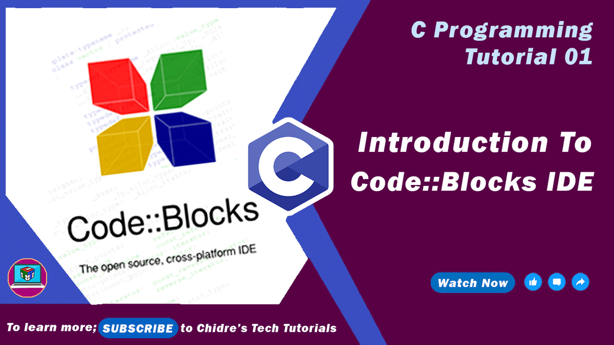 ManjunathChidre's tweet image. Introduction to Code Blocks, Let's understand User Interface of Code Blocks IDE.
Watch Now: youtu.be/88PCEjBFQN0
C Programming Tutorials: bit.ly/3wdmfb3
#ChidresTechTutorials #CProgramming #CProgrammingTutorial #CodeBlocks #CodeBlocksTutorial #Programming #Coding