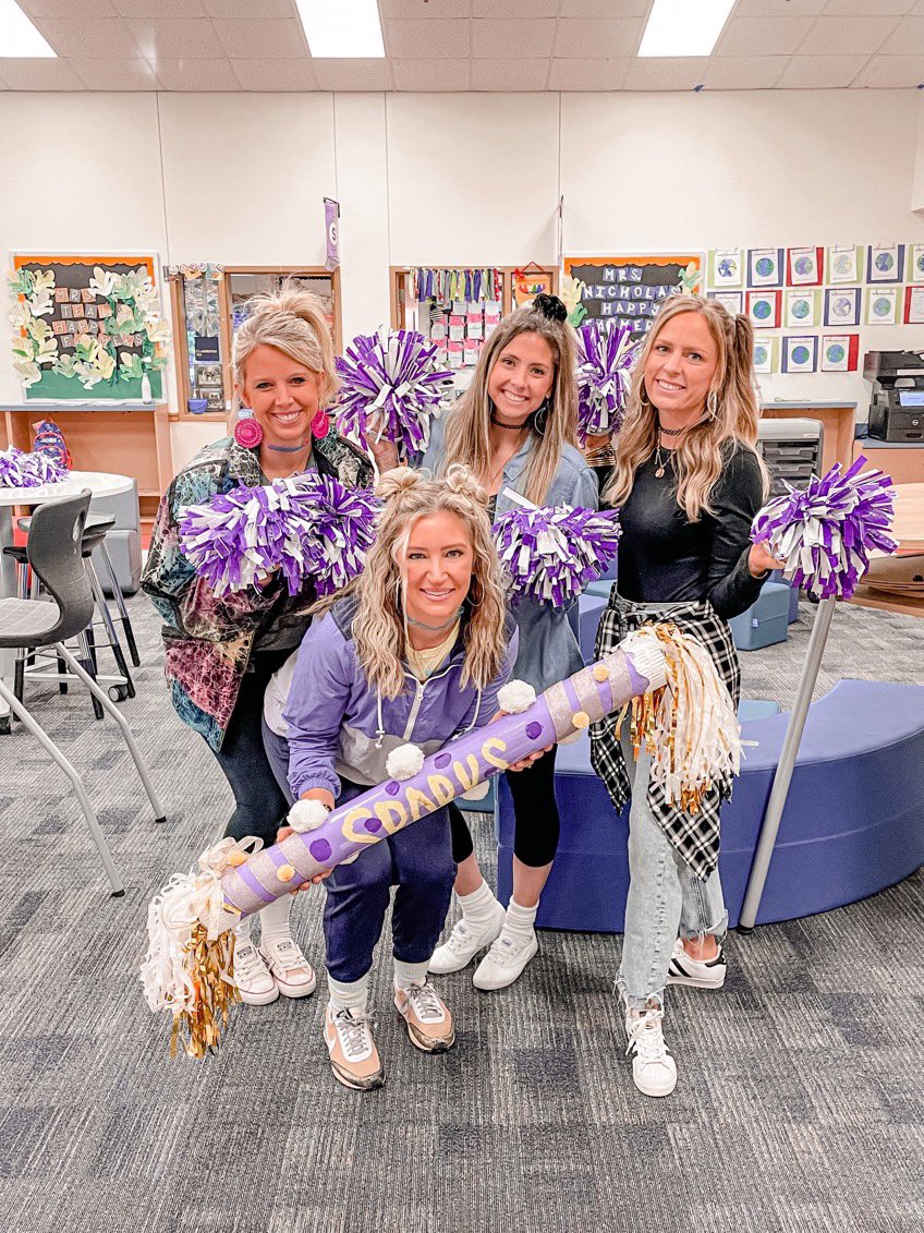 Fun was had at Sparks Live this morning!!!💜💛 and the Spirit Stick went toooooo…….. <a href="/SparksElemFISD/">Sparks Elementary</a> <a href="/MrsKopperud/">Kelsey Kopperud</a> <a href="/kaileealbritton/">Kailee Albritton</a>