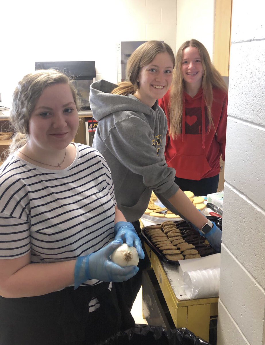 More helpers for our lunch and teacher awards for #TeacherAppreciationWeek!